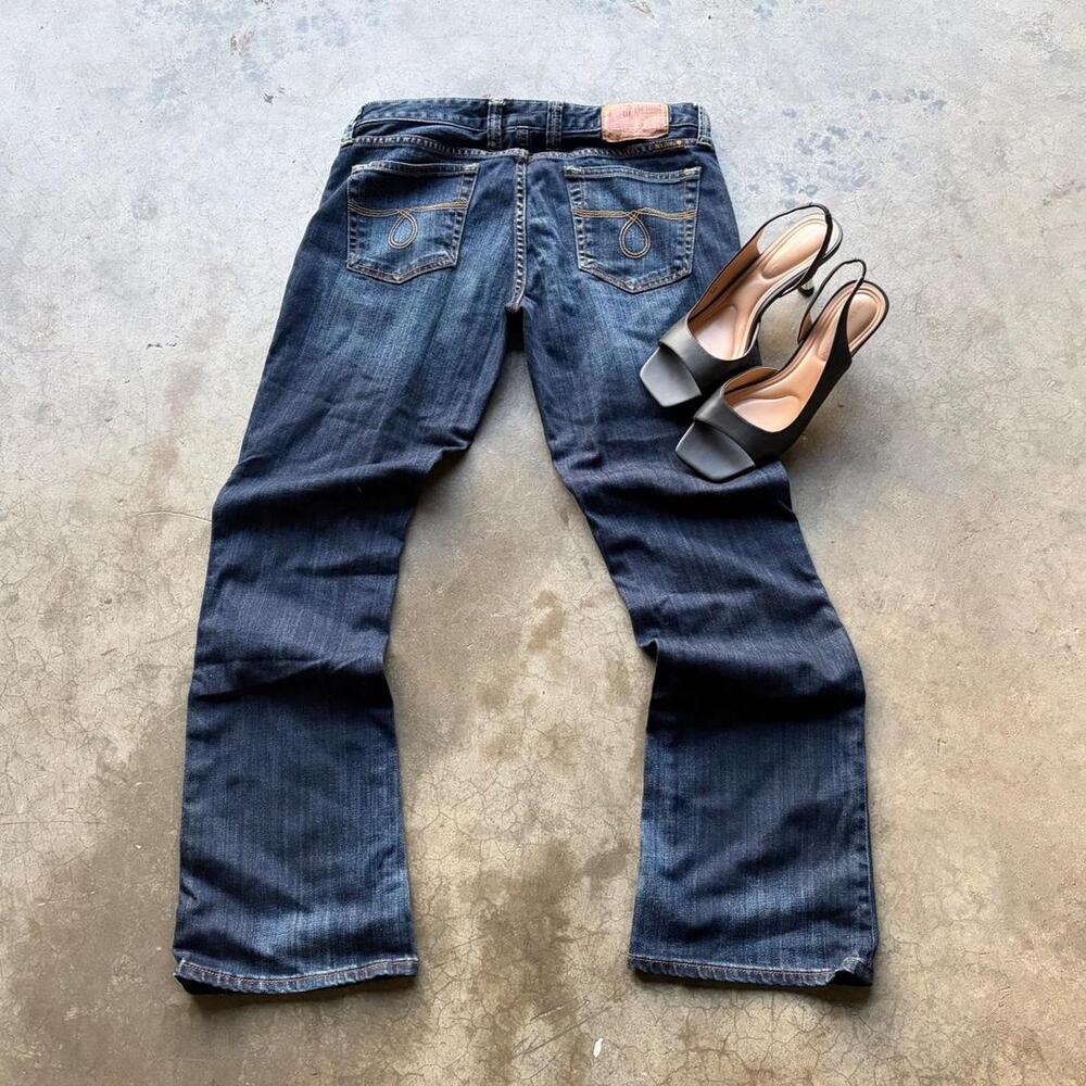 The famous ‘lucky you’ zipper Lucky brand grunge jeans size 8 (29 inches) Flared